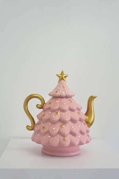 Shop Pink Christmas Tree Teapot