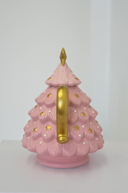 Shop Pink Christmas Tree Teapot