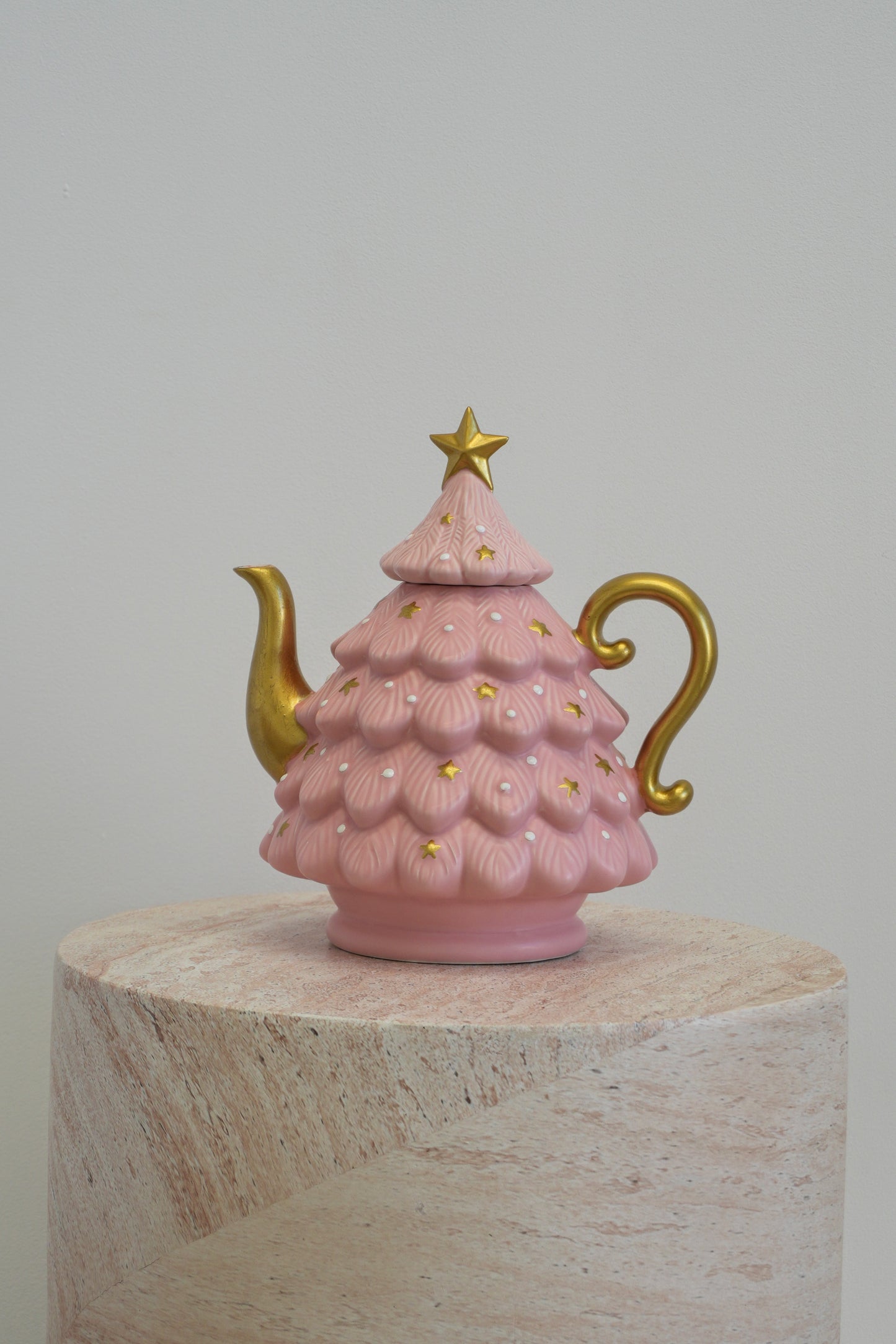Shop Pink Christmas Tree Teapot