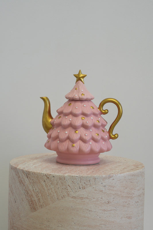 Shop Pink Christmas Tree Teapot
